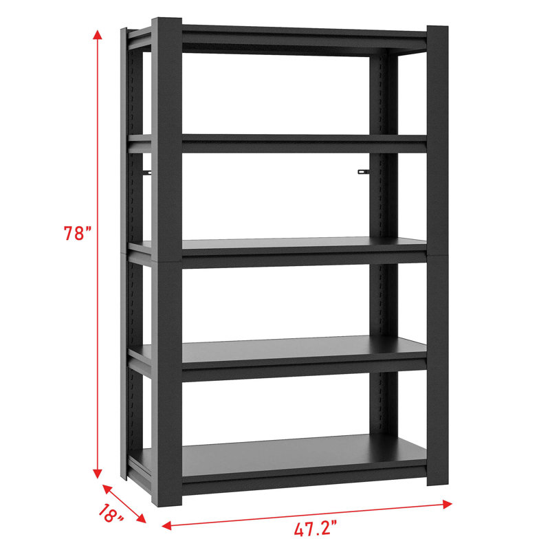 5-Tier Storage Shelving Unit,Heavy Duty outlet Metal Shelf